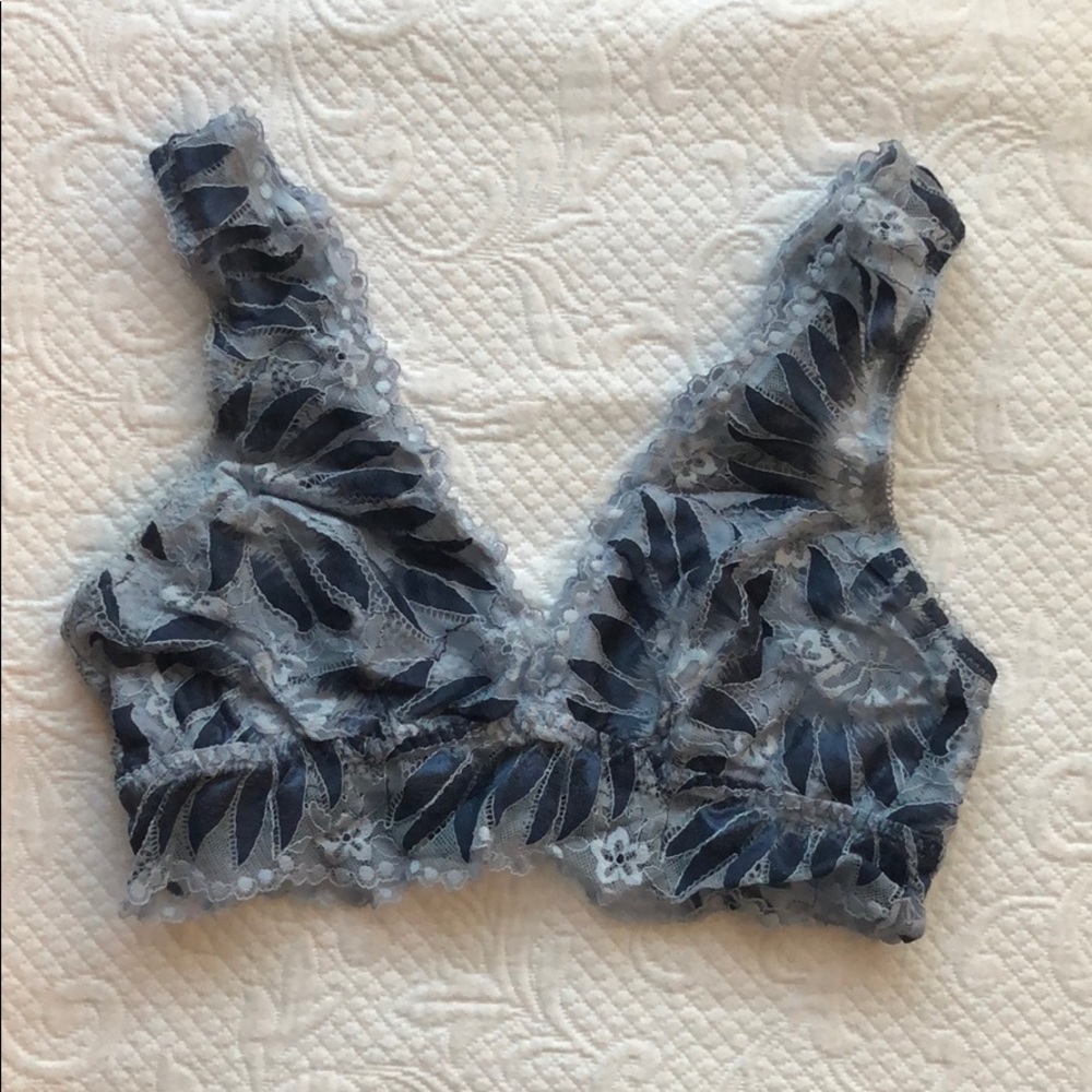 Aerie Palm Leaf Lace Bralette